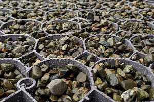 Once filled with gravel the CORE Hot Tub Foundation has the strength to support a hot tub and a floating deck surface.