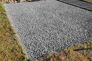 Once filled with gravel the CORE Hot Tub Foundation is ready for use.